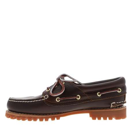 Bateau Timberland Authentic Boat en cuir brun à talon décroché bas - Image 3