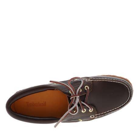 Bateau Timberland Authentic Boat en cuir brun à talon décroché bas - Image 5