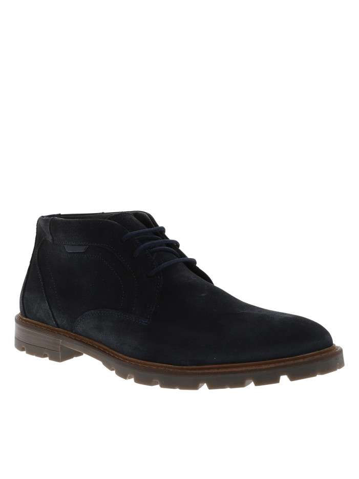 Bottines en cuir bleu...