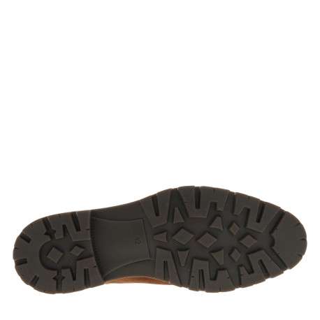 Derbies en cuir naturelles avec un talon plat et munies de lacets - Image 6