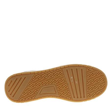 Tennis blanches et beiges à talon plat avec un motif léopard - Image 6