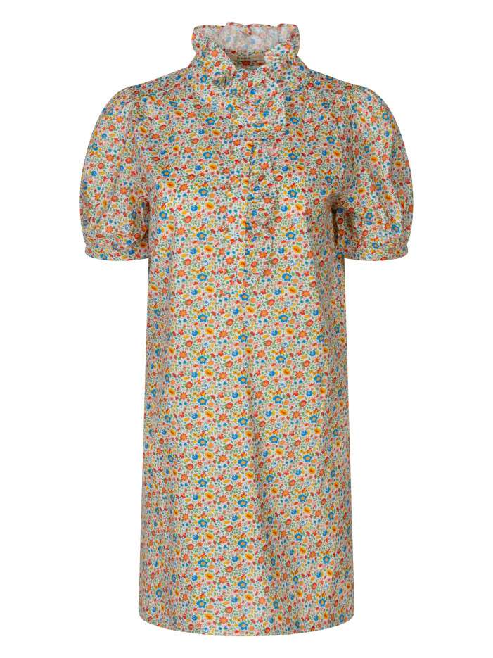 Robe courte en coton...