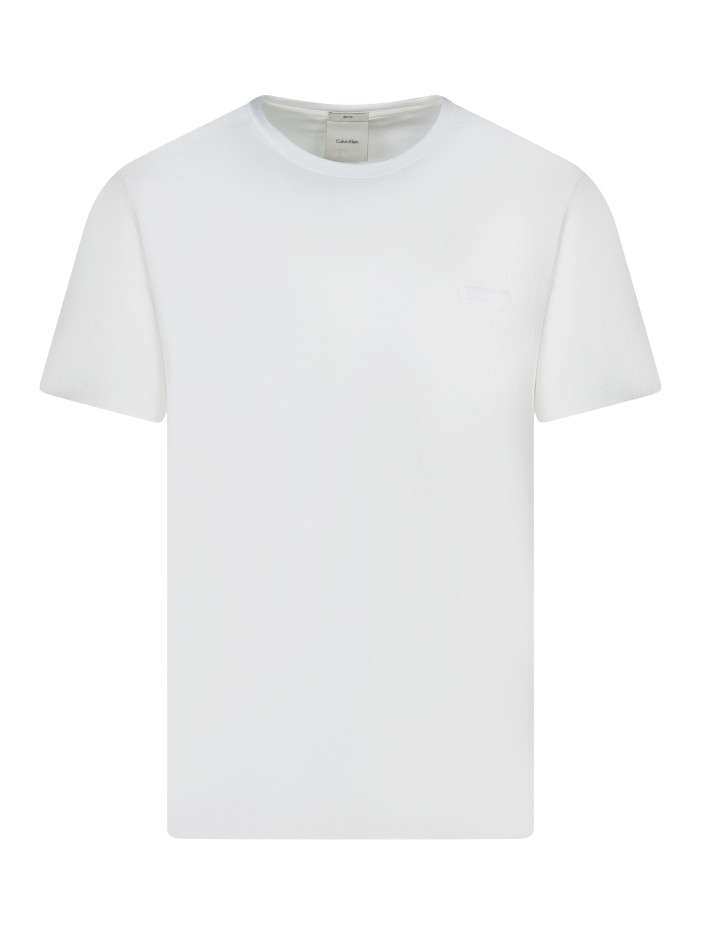 T-shirt en coton blanc uni...
