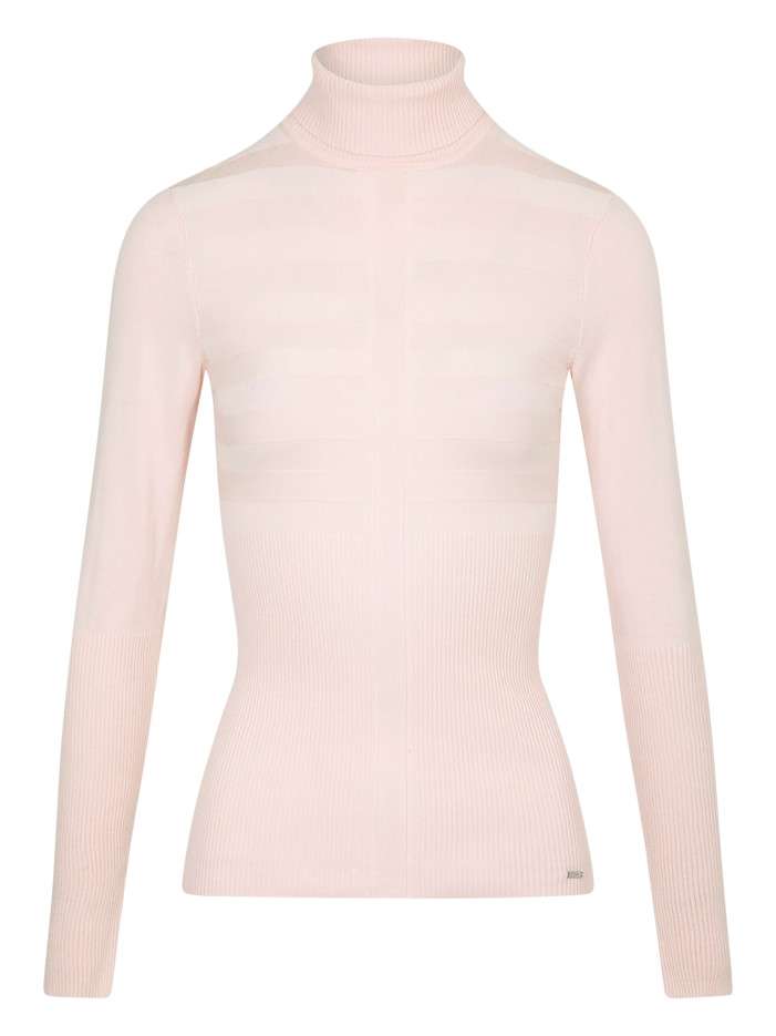 Top rose pâle uni avec une...