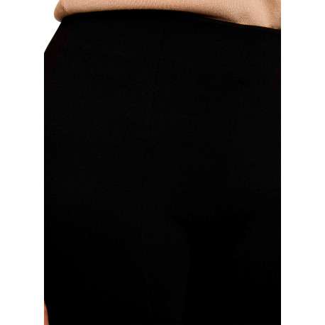 Legging noir uni avec une coupe slim et une taille élastiquée - Image 6