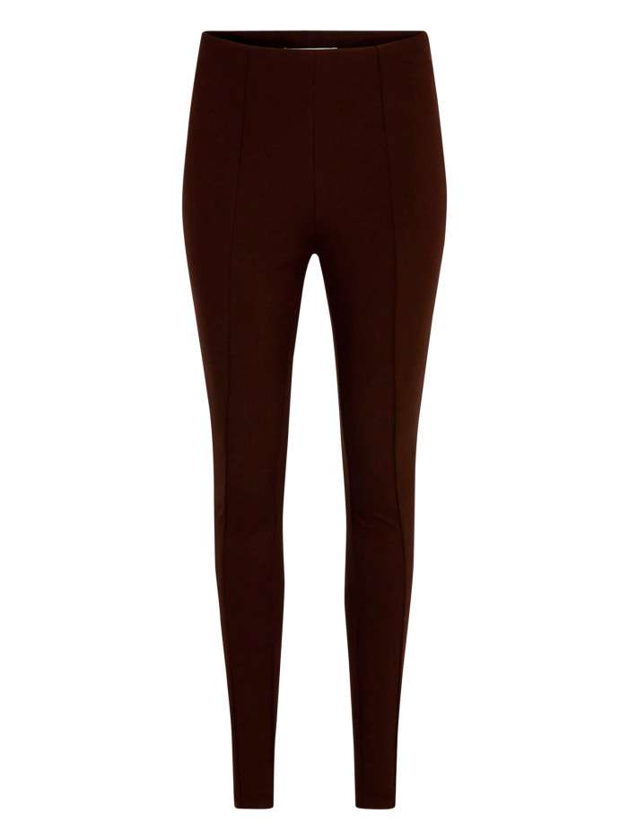 Pantalon chocolat uni avec...