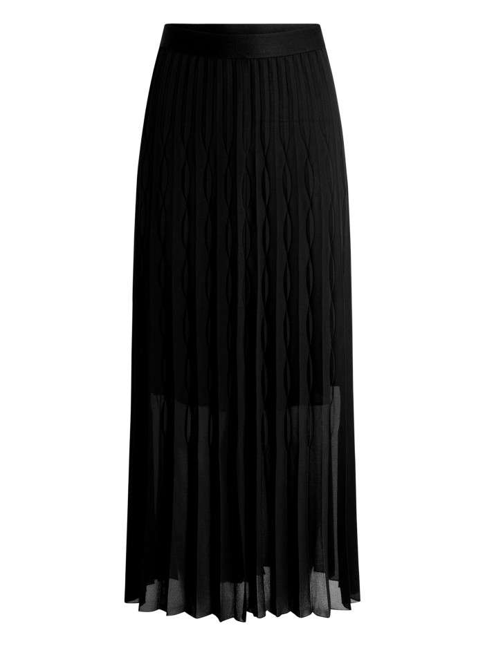 Jupe longue noire unie avec...