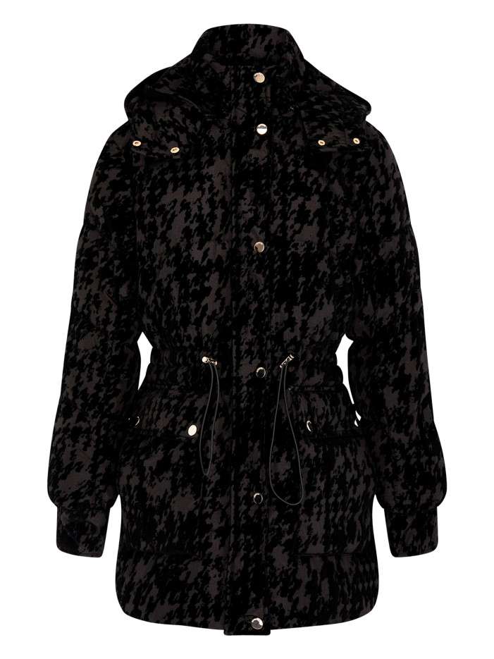 Doudoune noire à motif...
