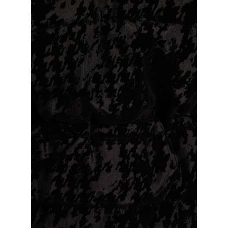 Doudoune noire à motif camouflage avec une coupe droite et une capuche - Image 6