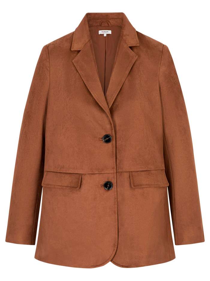 Blazer camel uni avec une...