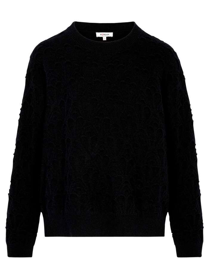 Pull noir uni avec une...