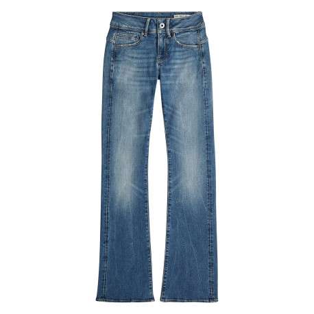 Jean en coton stone à coupe bootcut pourvu de multiples poches
