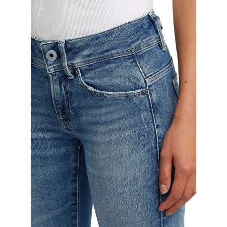 Jean en coton stone à coupe bootcut pourvu de multiples poches - Image 5