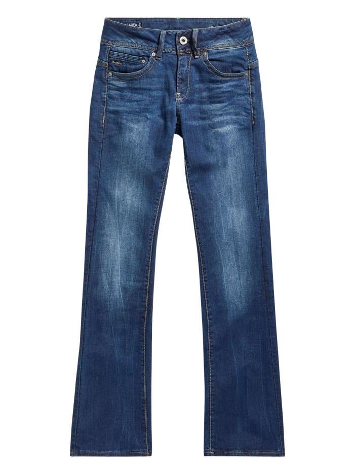 Jean en coton indigo à...
