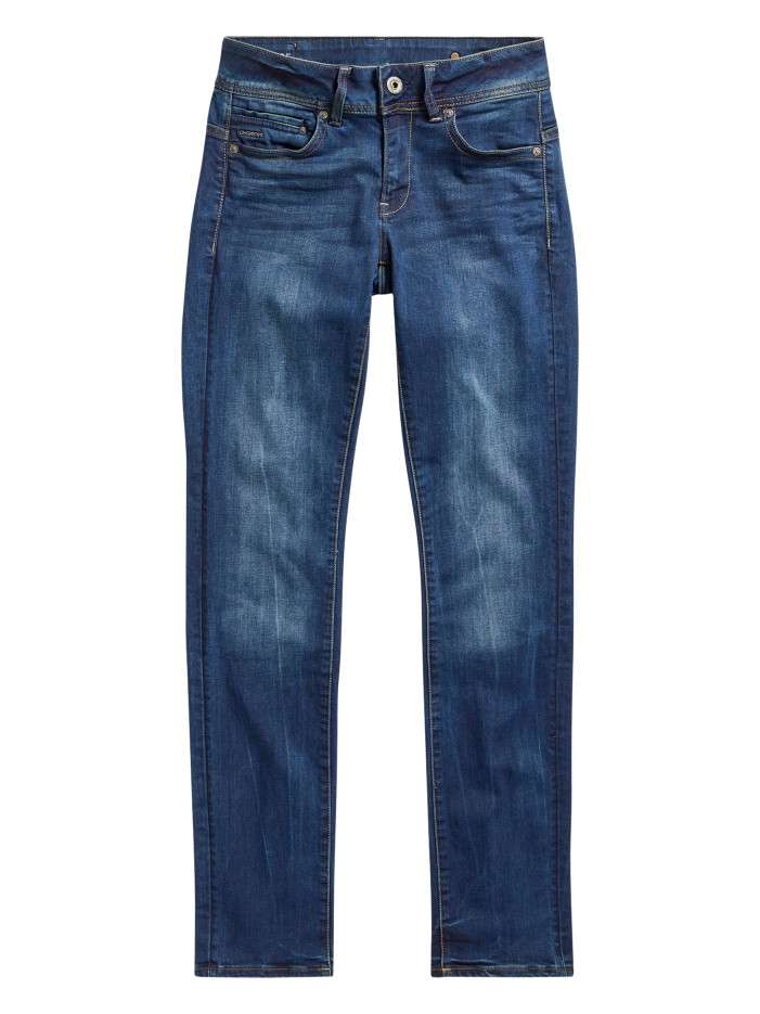 Jean en coton indigo à...