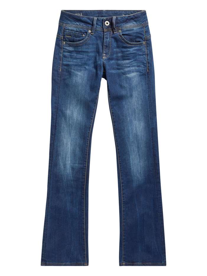 Jean en coton indigo à...