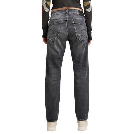 Jean en coton anthracite à coupe droite pourvu de multiples poches - Image 3
