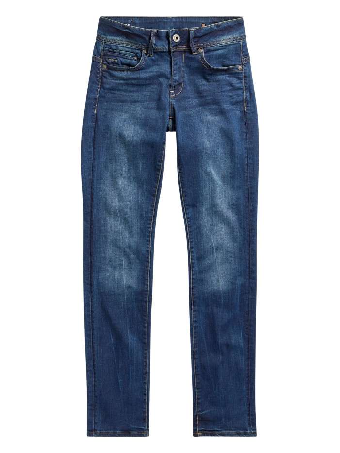 Jean en coton indigo à...