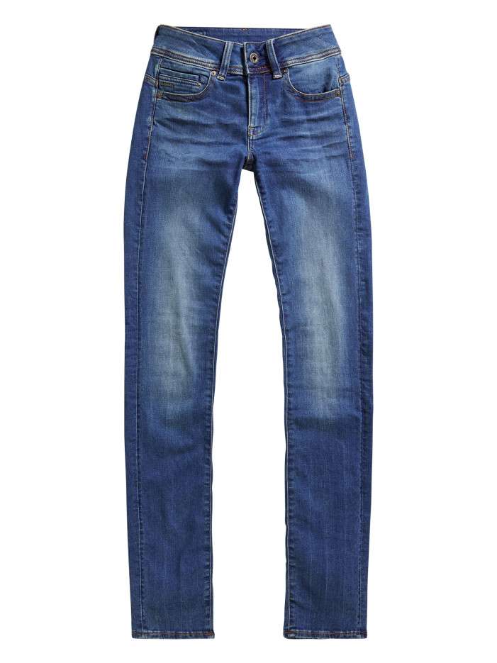 Jean en coton indigo à...