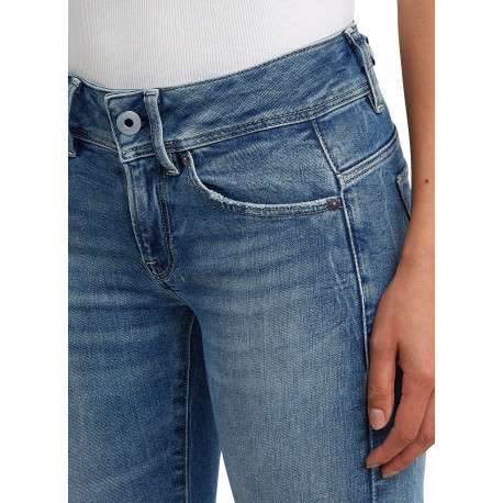 Jean en coton stone à coupe bootcut pourvu de multiples poches - Image 5