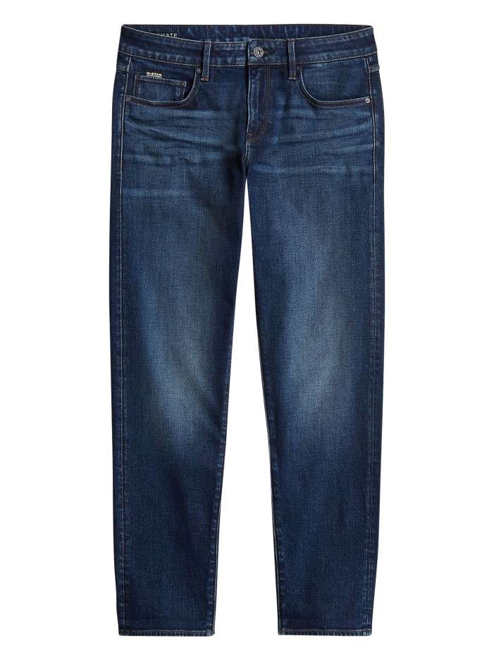 Jean en coton indigo à...