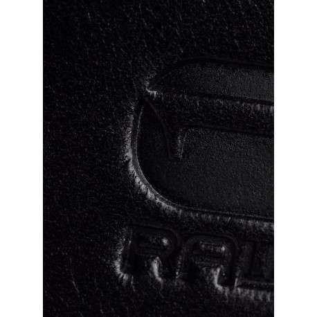 Ceinture en cuir noire pourvue d'une boucle métallique rectangulaire - Image 4