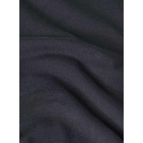 T-shirt en coton biologique noir à coupe droite pourvu de manches courtes - Image 2