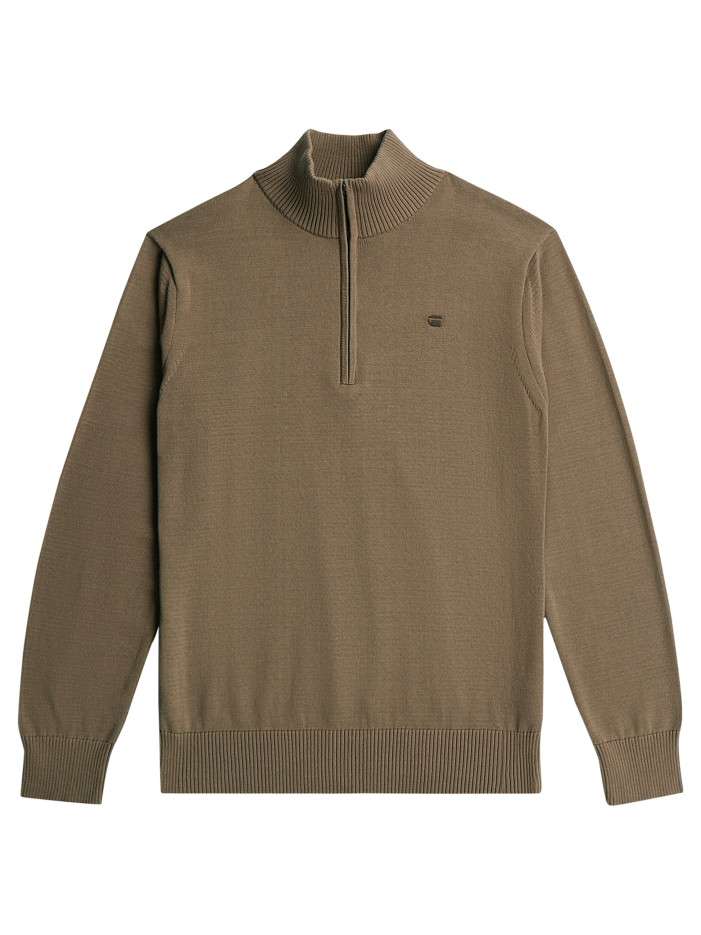 Pull taupe col montant...
