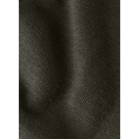 Pull kaki col rond pourvu d'une coupe droite et de manches longues - Image 2