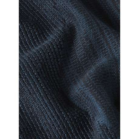 Pull marine col rond pourvu d'une coupe droite et de manches longues - Image 2