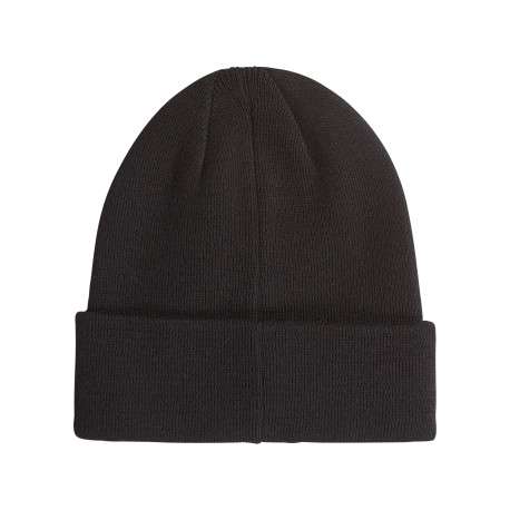 Bonnet noir souple pourvu de l'étiquette de la marque à l'avant - Image 2