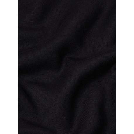Sweat noir pourvu d'une coupe droite et du logo de la marque - Image 2