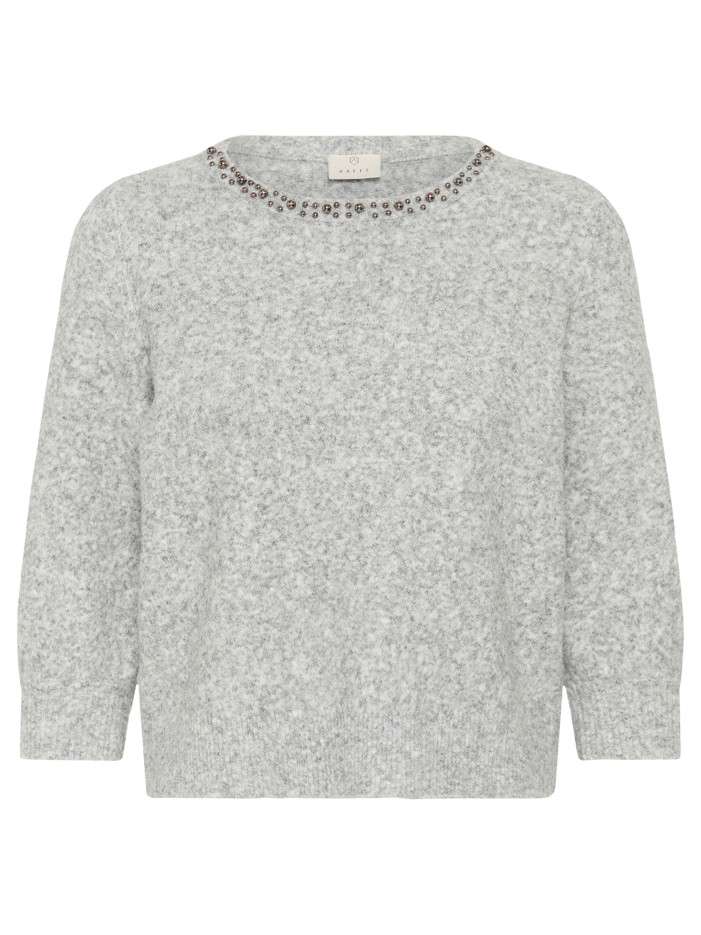 Pull gris uni avec une...