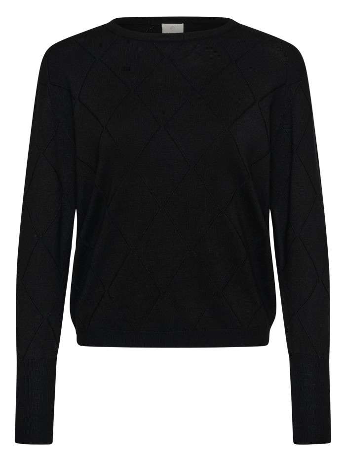 Pull noir uni avec une...