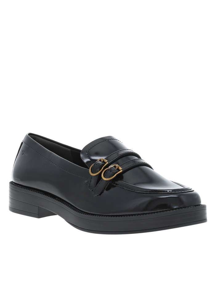 Mocassins noirs vernis à...