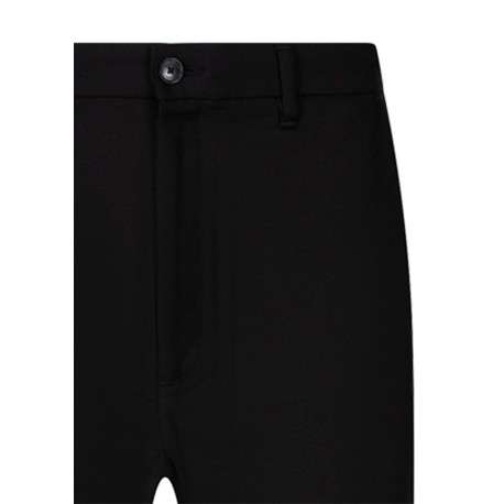 Pantalon chino noir à coupe droite doté d'une fermeture zippée avec 1 bouton - Image 3