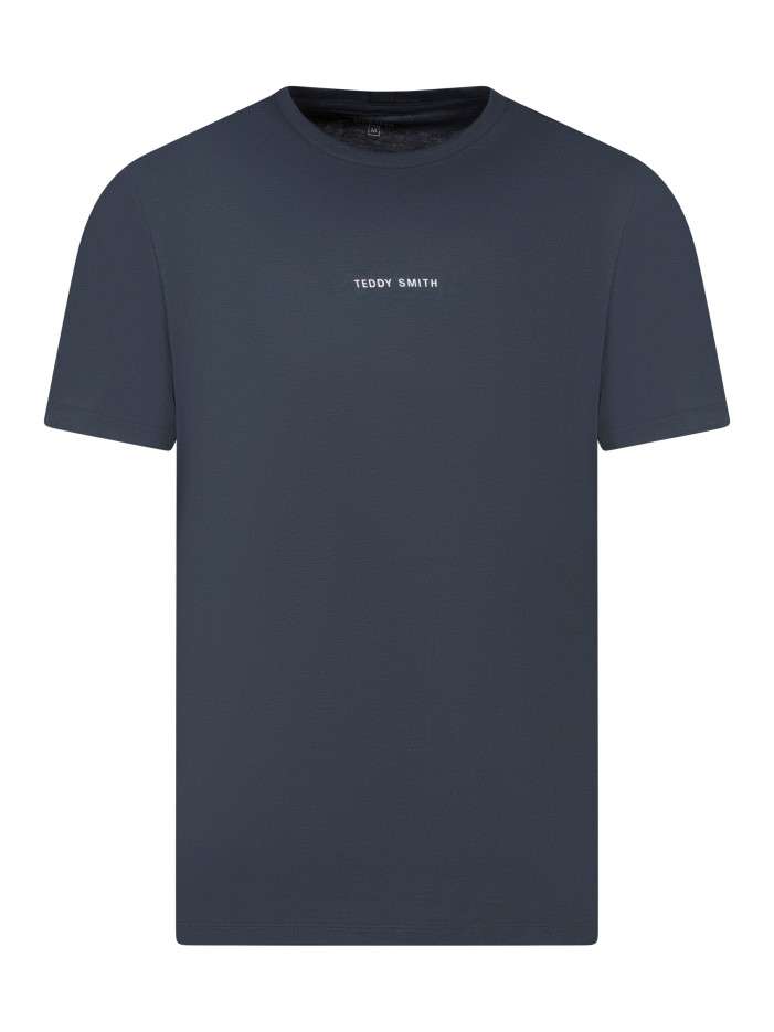 T-shirt en coton gris uni...