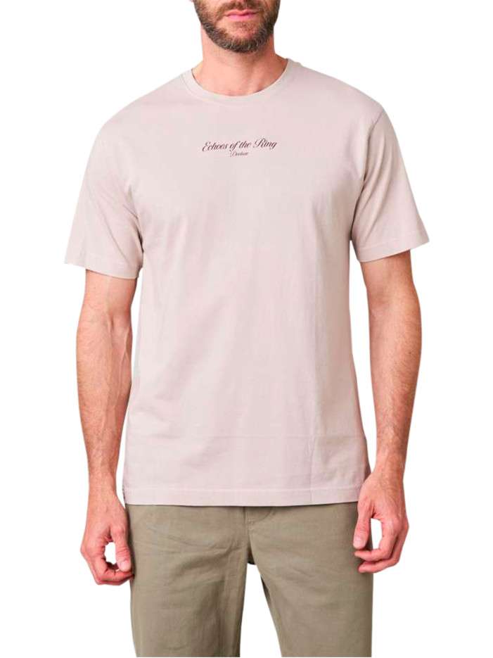 T-shirt en coton beige à...