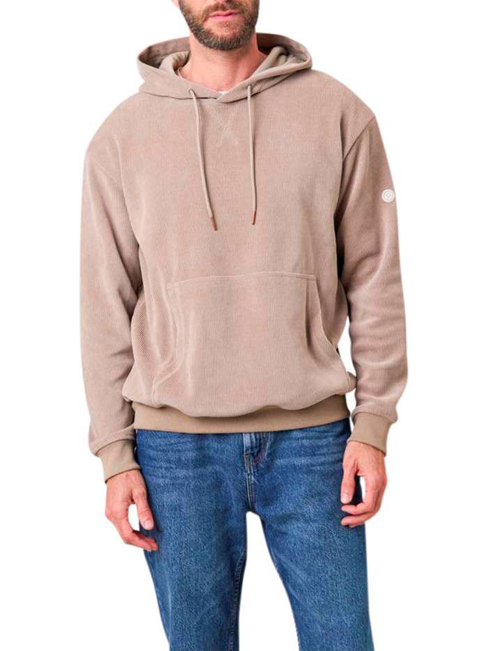 Sweat beige uni en velours...