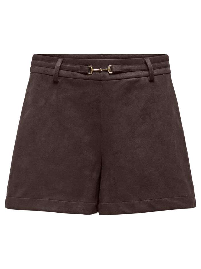 Short chino marron à coupe...