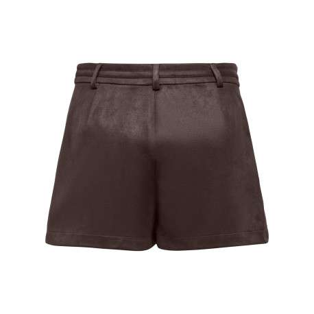 Short chino marron à coupe droite pourvu d'une ceinture décorative - Image 2