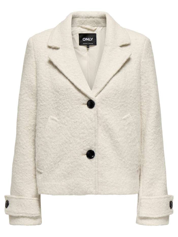 Veste écrue à coupe droite...