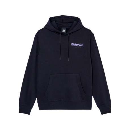 Sweat en coton mélangé noir imprimé à coupe droite pourvu de manches longues