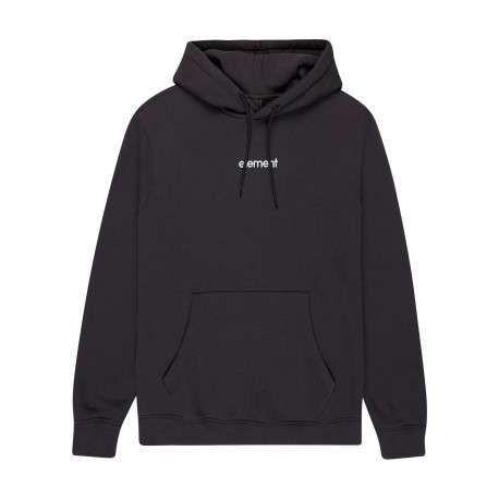 Sweat en coton mélangé noir imprimé à coupe droite pourvu de manches longues