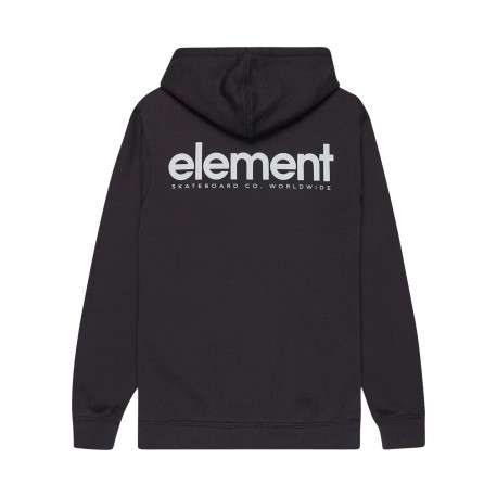 Sweat en coton mélangé noir imprimé à coupe droite pourvu de manches longues - Image 2