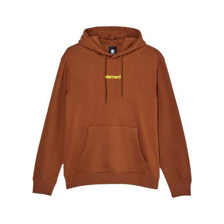 Sweat en coton mélangé orange imprimé à coupe droite pourvu de manches longues