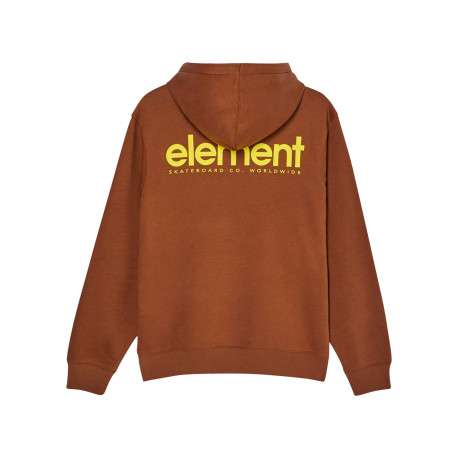 Sweat en coton mélangé orange imprimé à coupe droite pourvu de manches longues - Image 2