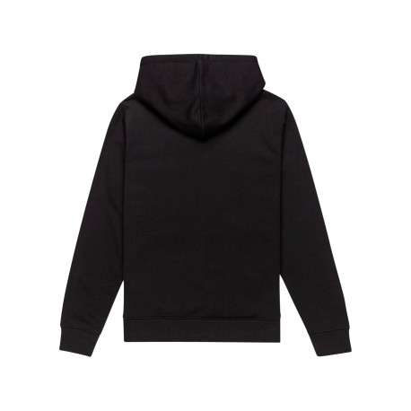 Sweat en coton mélangé noir à coupe droite pourvu de manches longues - Image 2