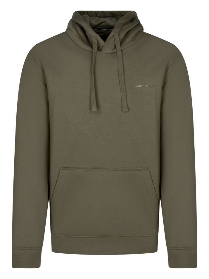 Sweat à capuche kaki avec...