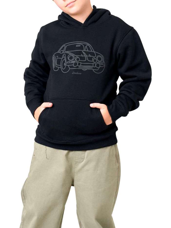 Sweat noir uni avec une...